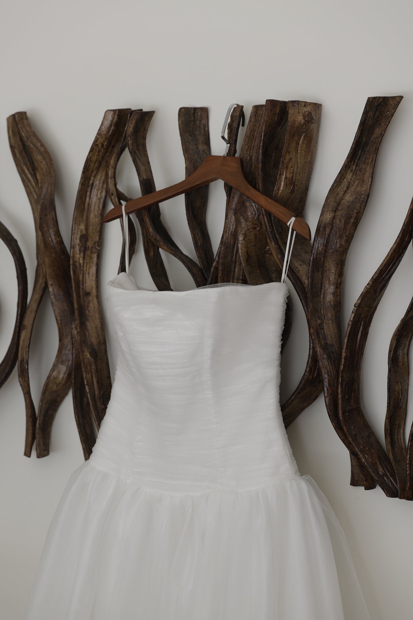 Đầm cúp ngực phối lưới xếp nhún thân trên - D2020