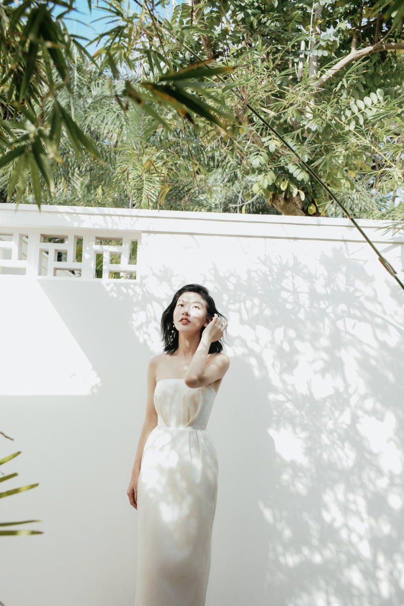 Set đầm cúp ngực và tùng váy xòe - S1830