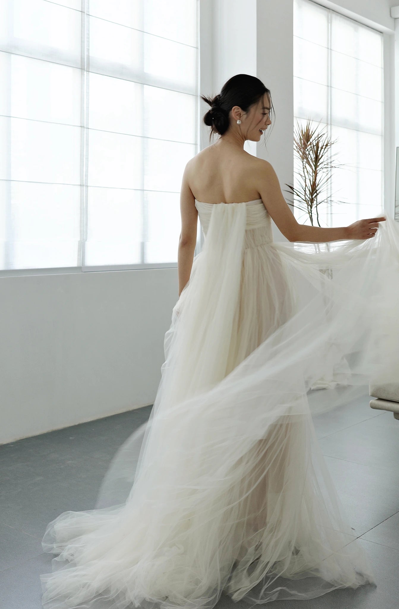 Đầm cúp ngực lưới nhún - D2052