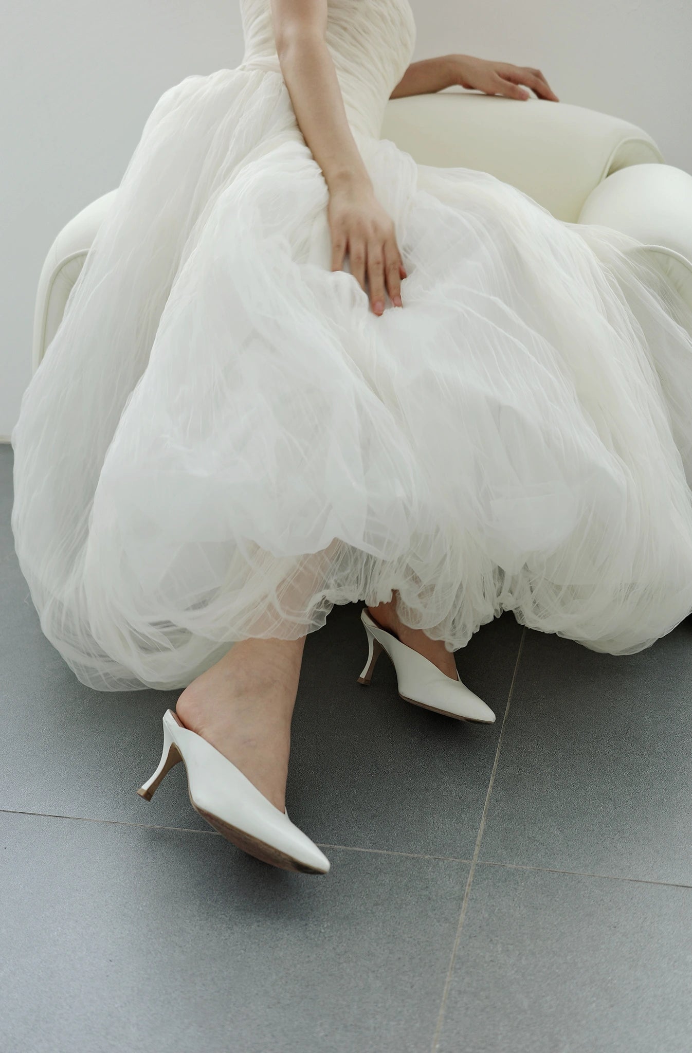 Đầm lưới cúp ngực dáng quả bí - D2055